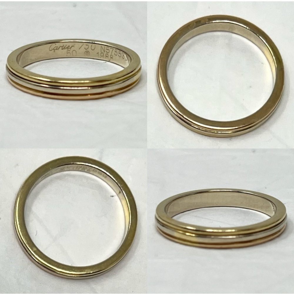 CARTIER TRINITY VENDÔME LOUIS UNISEX WEDDING BAND 18K GOLD - Picture 9 of 12